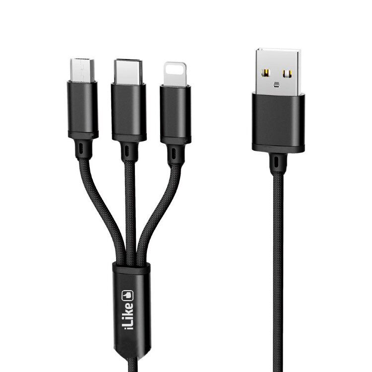 Kabelis iLike  Charging Cable 3 in