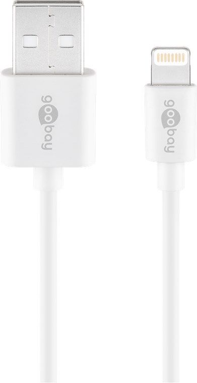 Kabelis Goobay Lightning USB charging and