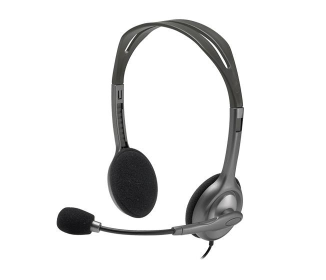 Vadu austiņas Logitech HEADSET STEREO H111/GREY