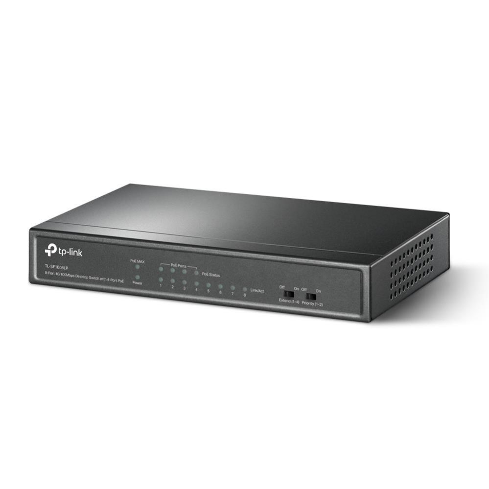 Nevadāms centrmezgls TP-Link  Switch||TL-SF1008LP|Desktop/pedestal|8x10Base-T / 100Base-TX|PoE
