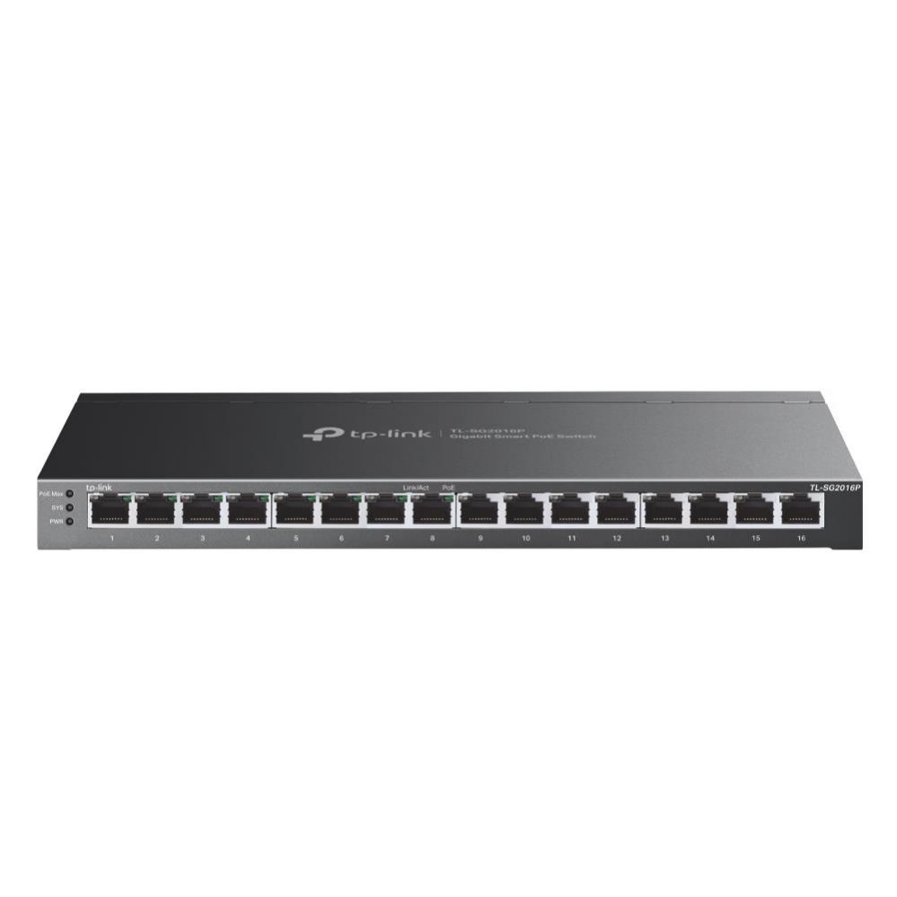 Nevadāms centrmezgls TP-Link Switch||TL-SG2016P|16x10Base-T / 100Base-TX