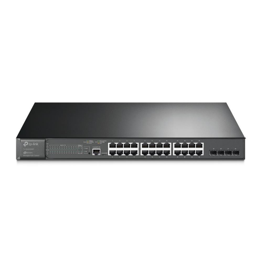 Nevadāms centrmezgls TP-Link Switch||TL-SG3428MP|Rack|4xSFP|1xConsole|1|384 Watts|TL-SG3428MP