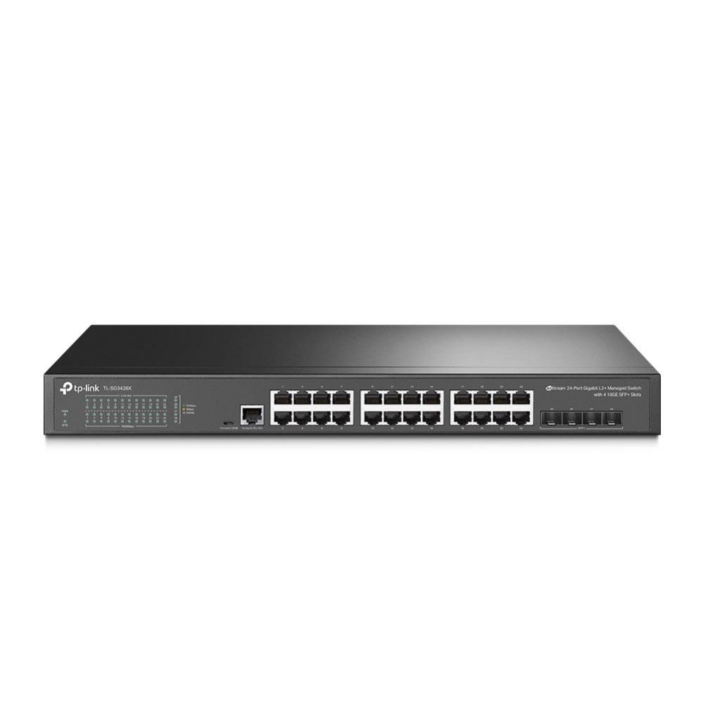 Nevadāms centrmezgls TP-Link Switch||TL-SG3428X|Type L2+|Rack|4xSFP+|1xConsole|TL-SG3428X