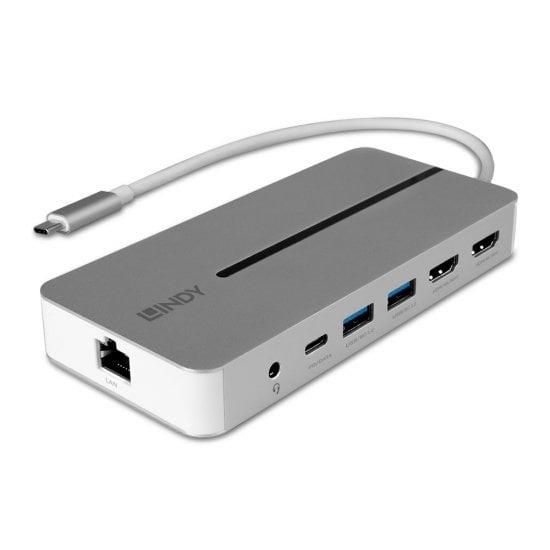 Parveidotājs LINDY  I/O DOCKING STATION USB-C/MINI