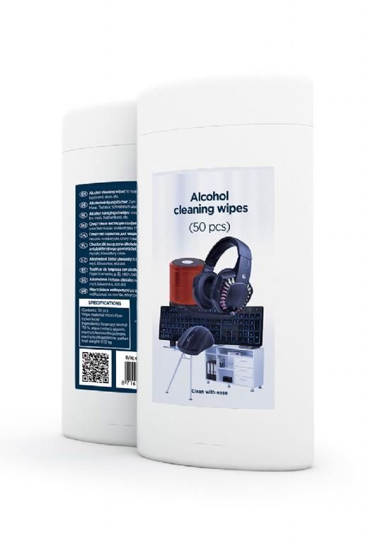 Virtuvei Gembird  CLEANING WIPES 50PCS/CK-AWW50-01