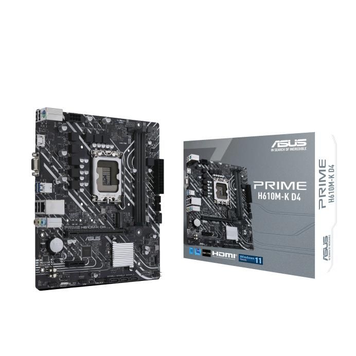 Pamatplate Intel procesorsiem Asus  Mainboard||Intel H610|LGA1700|MicroATX|Memory