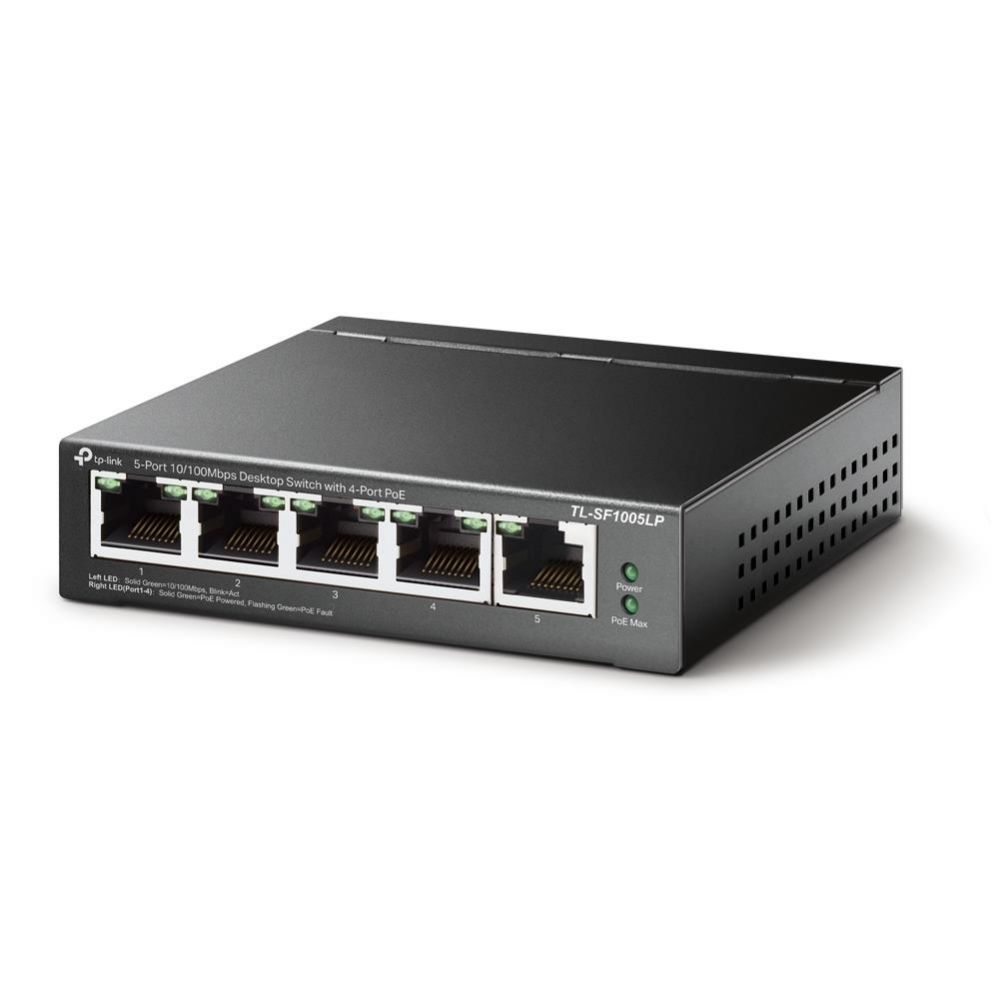 Nevadāms centrmezgls TP-Link  Switch||TL-SF1005LP|5x10Base-T / 100Base-TX|PoE