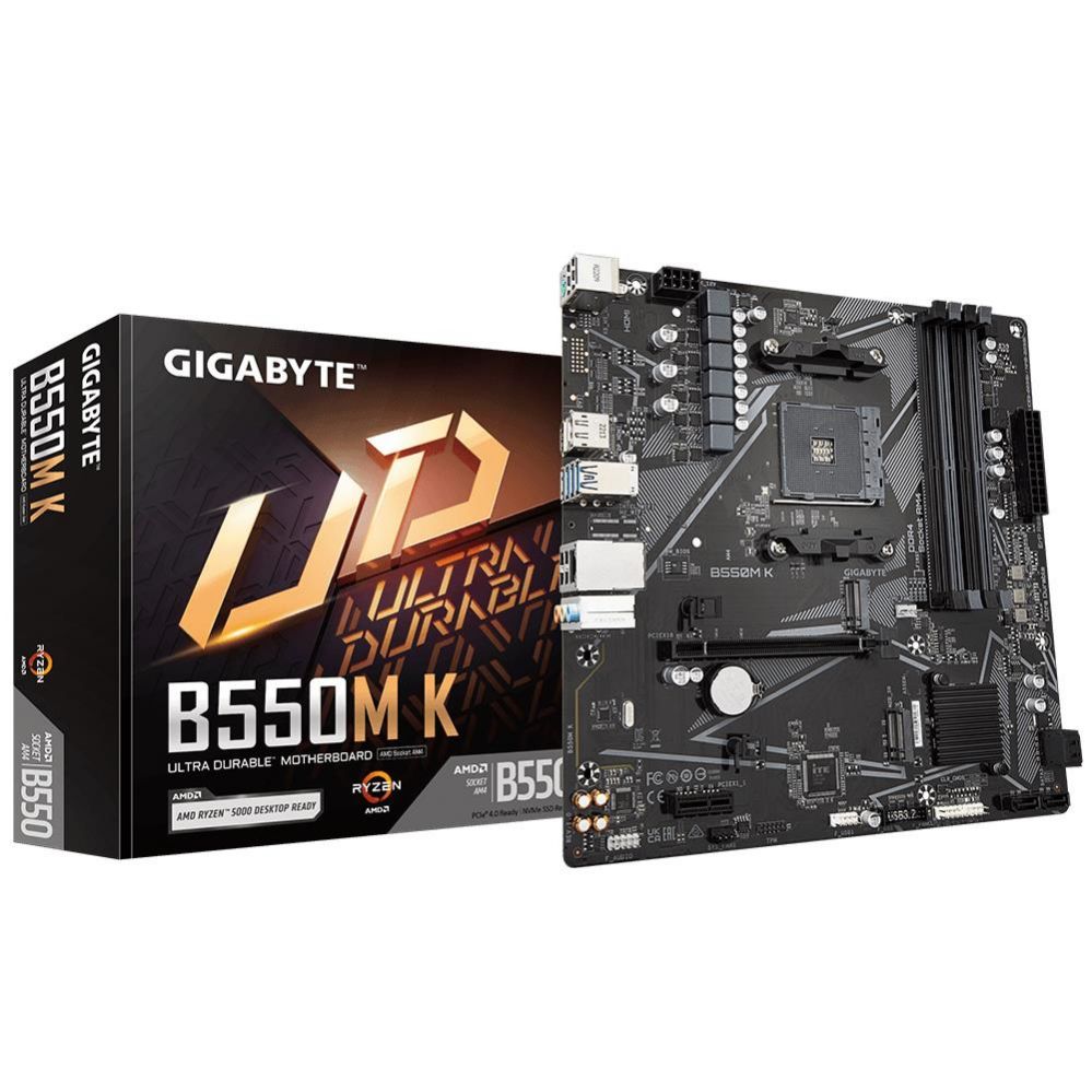 Pamatplate AMD procesorsiem Gigabyte Mainboard||AMD B550|SAM4|Micro-ATX|Memory
