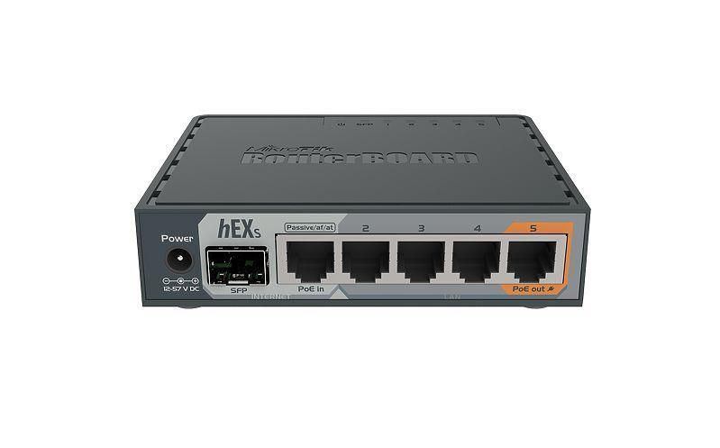 Rūteris Mikrotik  NET ROUTER 10/100/1000M 5PORT/HEX