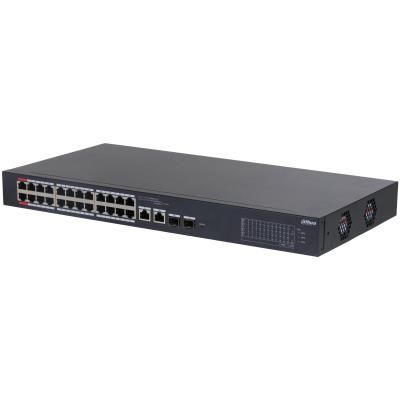 Nevadāms centrmezgls DAHUA Switch||CS4226-24ET-375|Type L2|Desktop/pedestal|PoE ports