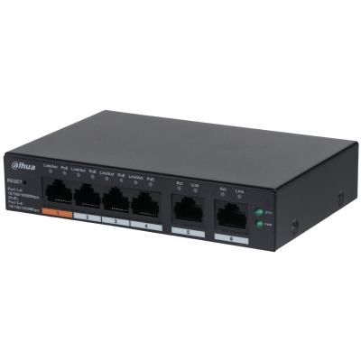 Nevadāms centrmezgls DAHUA  Switch||CS4006-4GT-60|Type L2|Desktop/pedestal|PoE ports