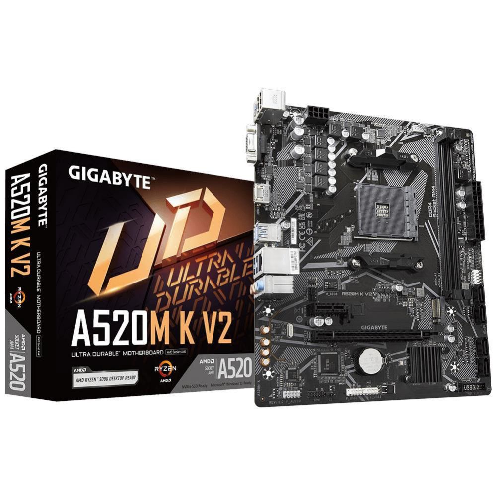 Pamatplate AMD procesorsiem Gigabyte  Mainboard||AMD A520|SAM4|Micro-ATX|Memory