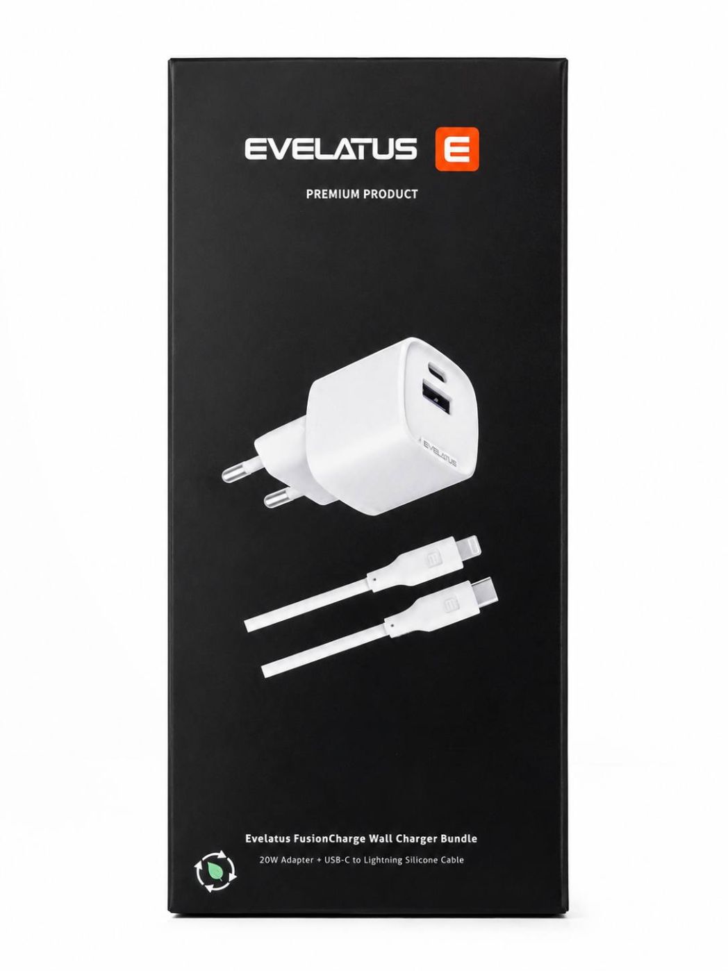 Adapteris Evelatus FusionChage Wall Charger Bundle