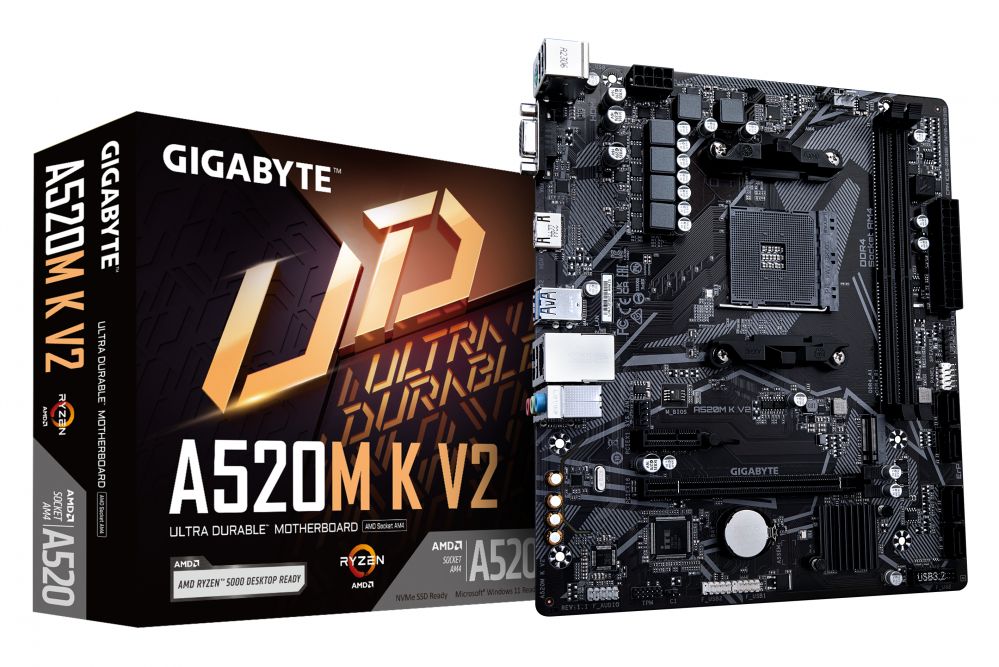 Pamatplate Intel procesorsiem Gigabyte  A520M K
