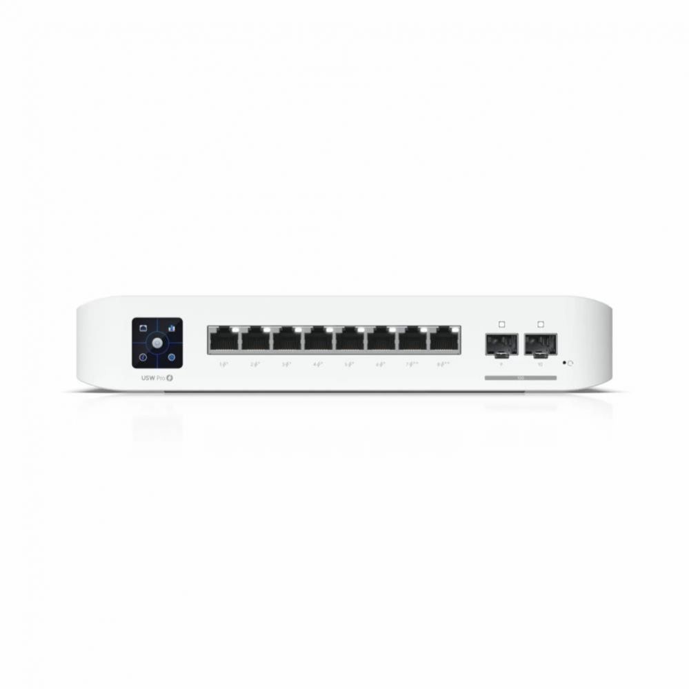 Nevadāms centrmezgls UBIQUITI Switch||USW-PRO-8-POE|Type L3|2xSFP+|8xRJ45|PoE+ ports