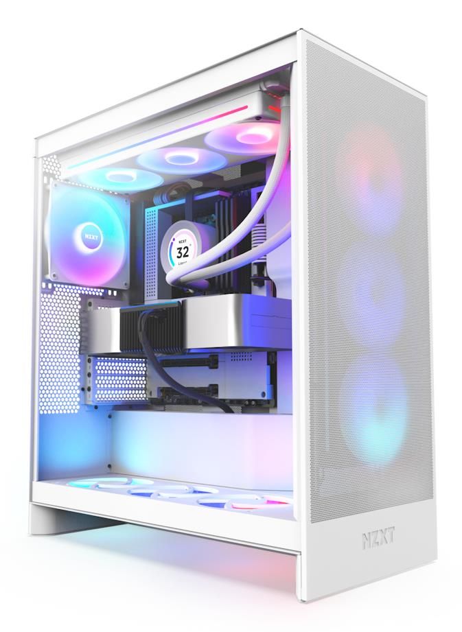 Datoru korpusi NZXT  Case||H7 Flow RGB|MidiTower|ATX|EATX|MicroATX|MiniITX|Colour