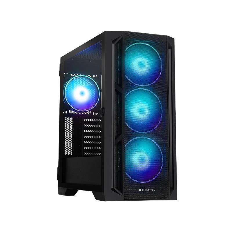 Datoru korpusi Chieftec  Case||APEX LUMO|Tower|ATX|EATX|MicroATX|MiniITX|Colour Black|GA-01B-L-OP