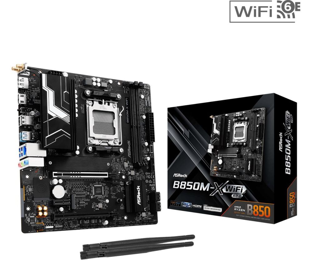 Pamatplate AMD procesorsiem Asrock  Mainboard||AMD B850|SAM5|Micro-ATX|Memory