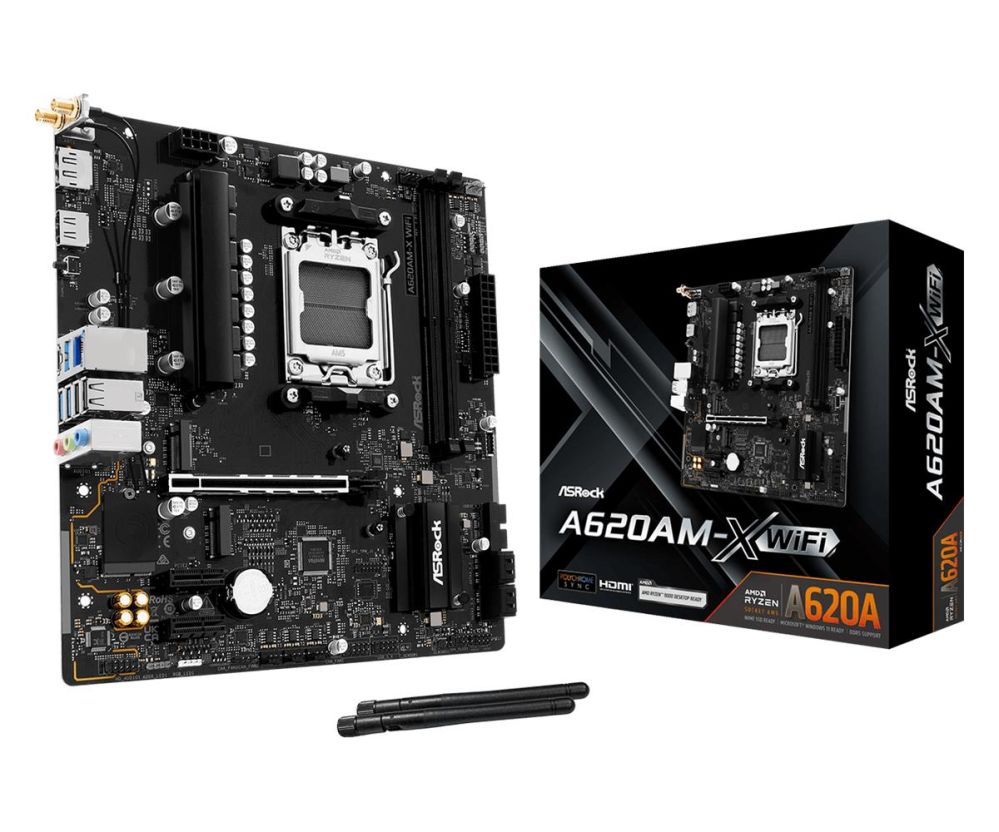 Pamatplate AMD procesorsiem Asrock Mainboard||AMD A620|SAM5|Micro-ATX|Memory