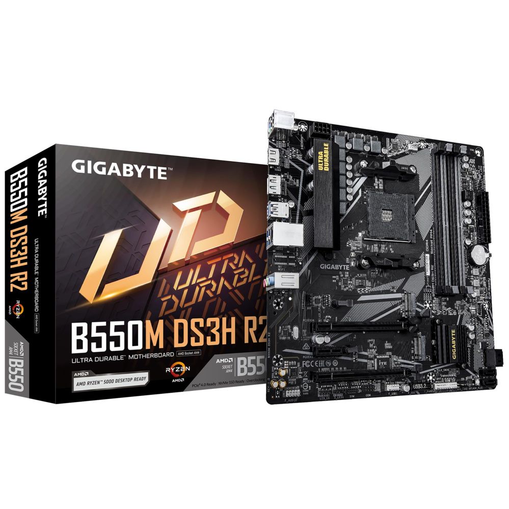 Pamatplate AMD procesorsiem Gigabyte Mainboard||AMD B550|SAM4|Micro-ATX|Memory