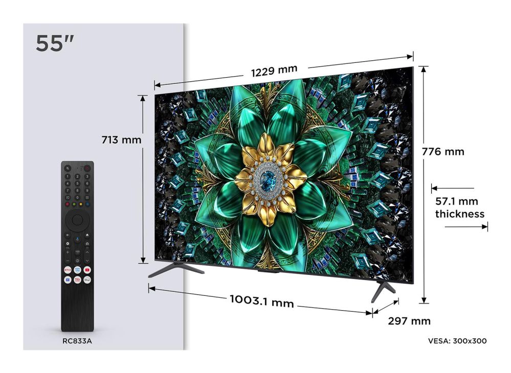 Televizors TCL  TV Set||55 "|4K