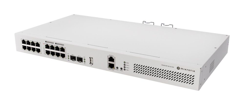 Nevadāms centrmezgls Mikrotik  Switch||CRS418-8P-8G-2S+RM|Type L3|PoE ports