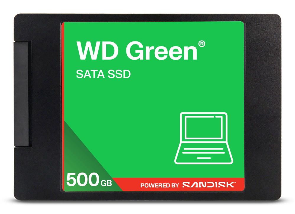 Cietais disks SSD Western Digital SSD||Green|500GB|3D