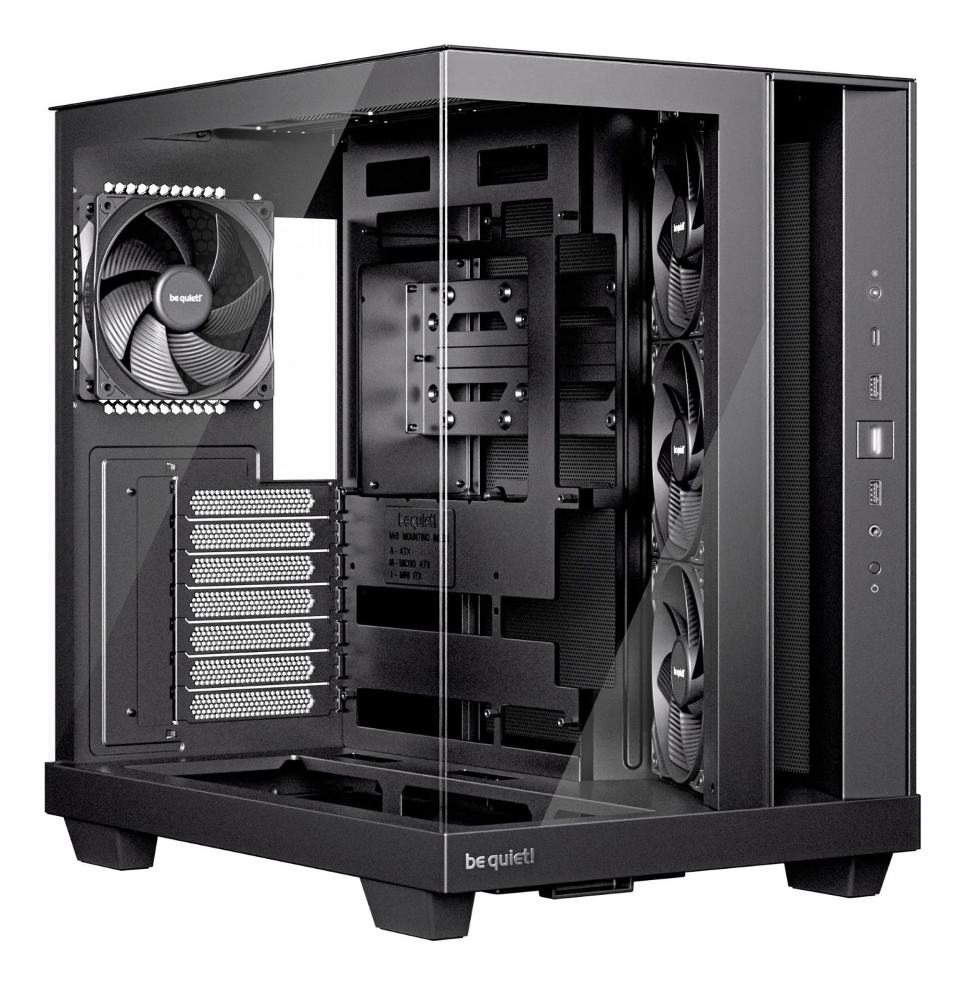 Datoru korpusi BE QUIET  Case||ATX/micro ATX/Mini-ITX|Black|Midi