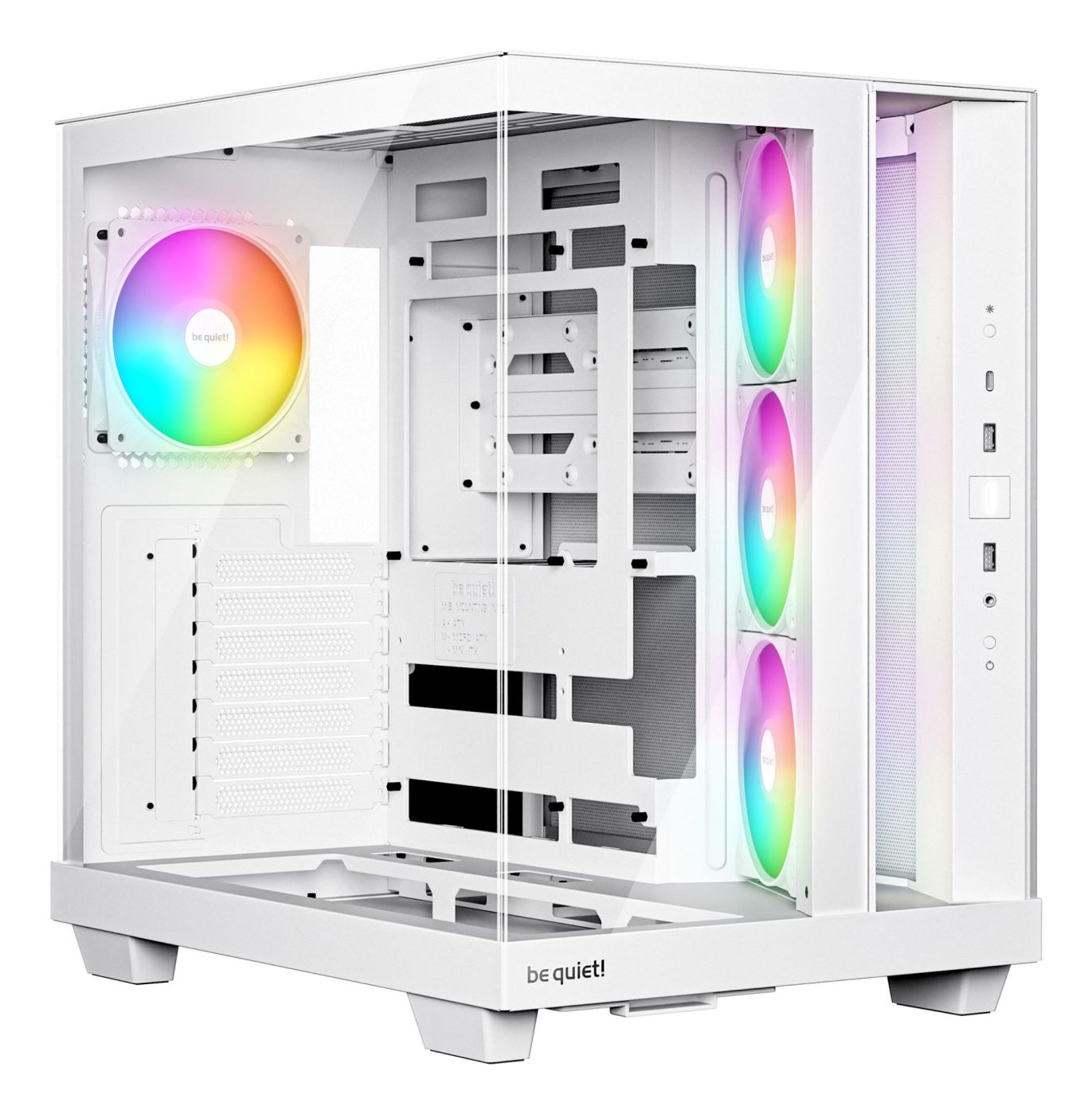 Datoru korpusi BE QUIET  Case||ATX/micro ATX/Mini-ITX|White|Midi