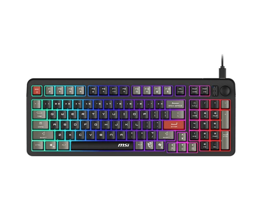 Datora tastatūra MSI  KEYBOARD GAMING BLACK