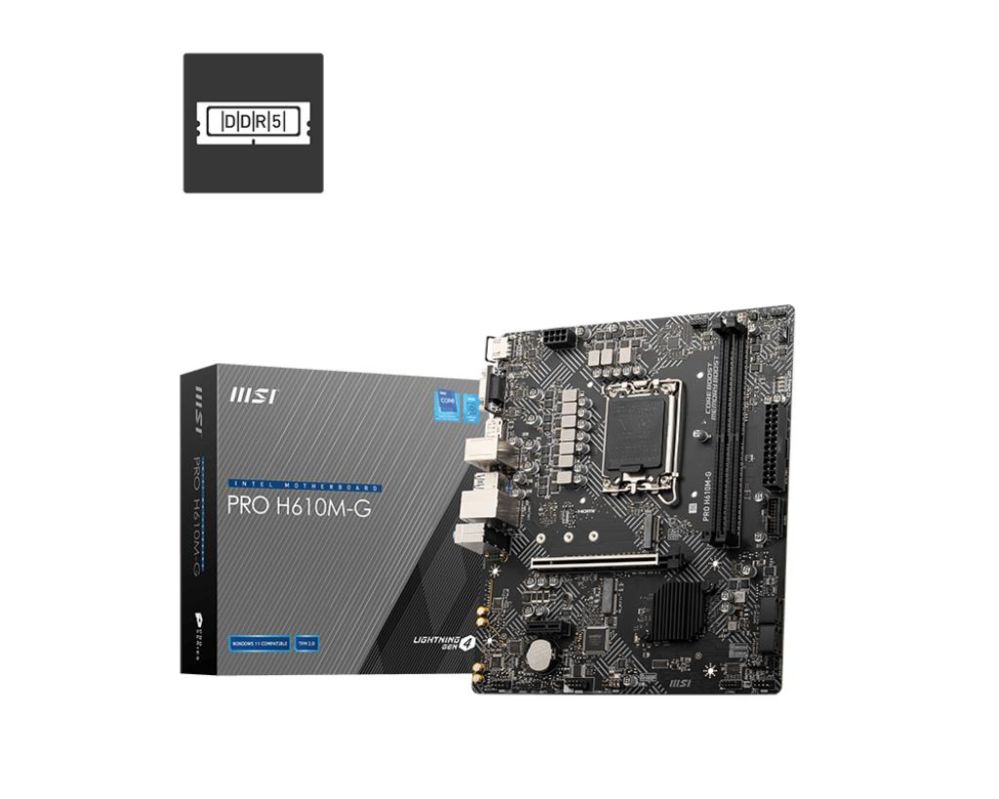 Pamatplate Intel procesorsiem MSI  Mainboard||Intel H610|LGA
