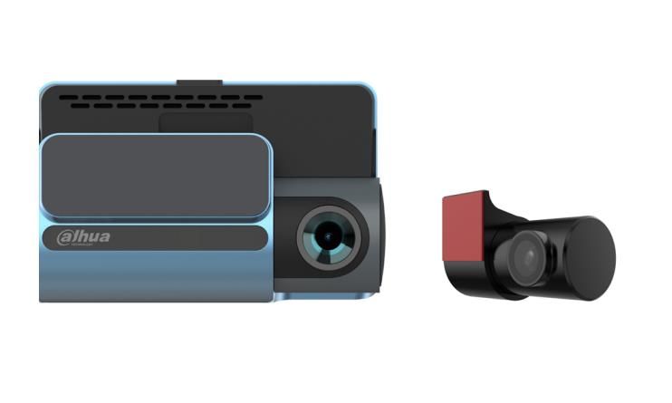Videoreģistrators DAHUA  DASHCAM 105 DEGREE 4K+1080P/TFT