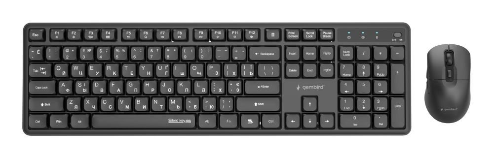 Datora tastatūra Gembird KEYBOARD +MOUSE WRL