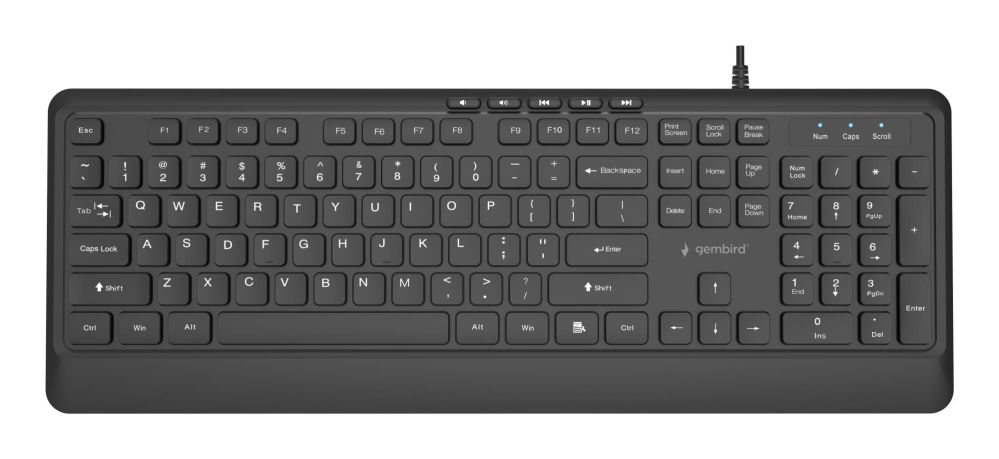 Datora tastatūra Gembird KEYBOARD MULTIMEDIA USB