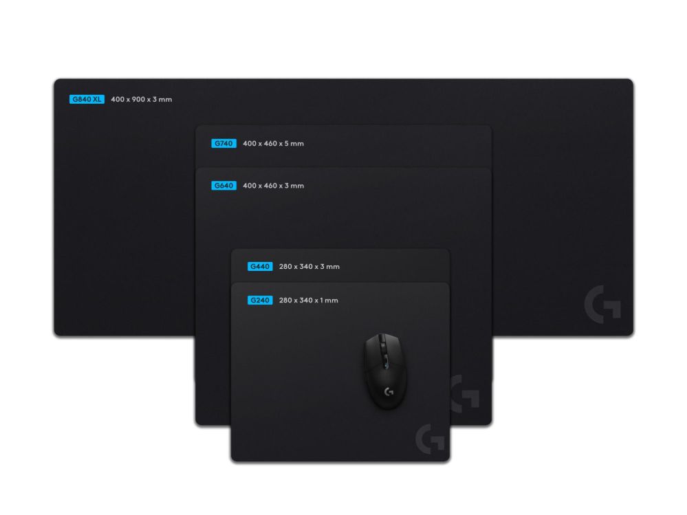 Datora pele Logitech  MOUSE PAD G240/BLACK