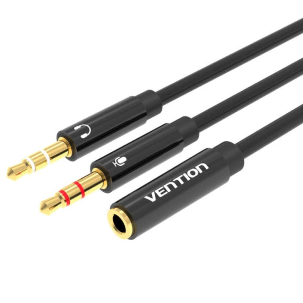 Aksesuāri Vention  CABLE AUDIO 2X3.5MM