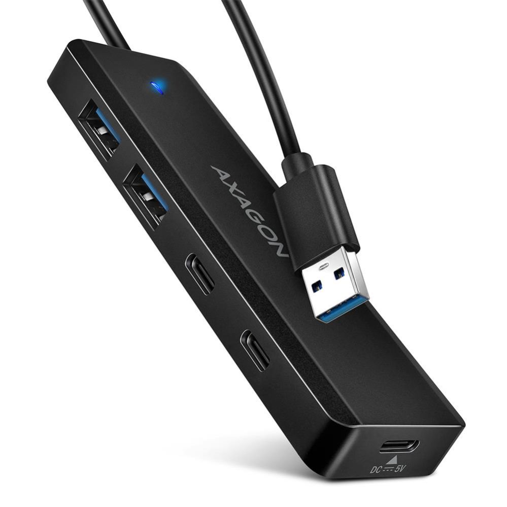 Parveidotājs Axagon  I/O HUB USB TRAVEL/0