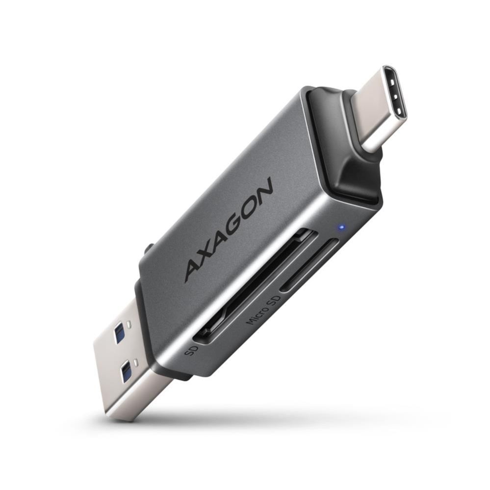 Atmiņas kartes Axagon  MEMORY READER USB-C+USB3