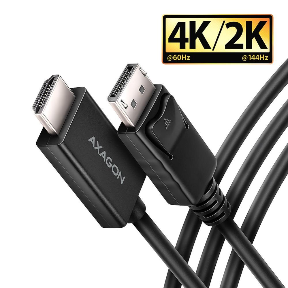 TV aksesuāri Axagon  CABLE DP TO