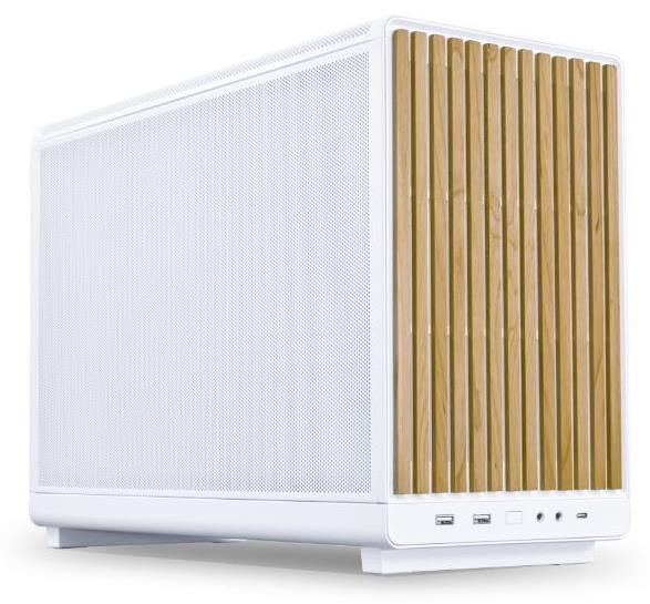 Datoru korpusi Lian Li Case||micro ATX/Micro-ITX|White/Wood|Micro
