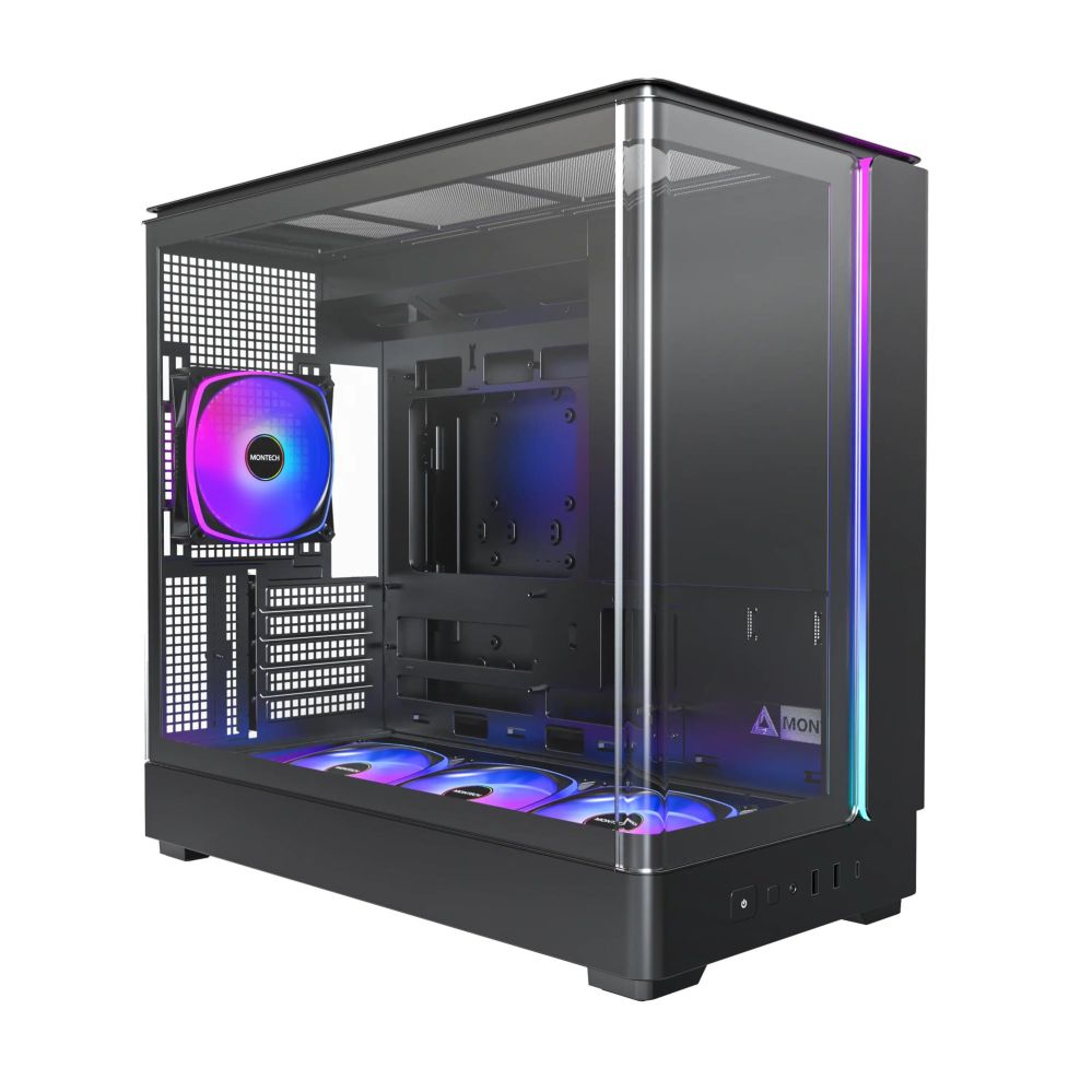 Datoru korpusi montech  Case||micro ATX/Mini-ITX|Black|Midi Tower|PC|KING