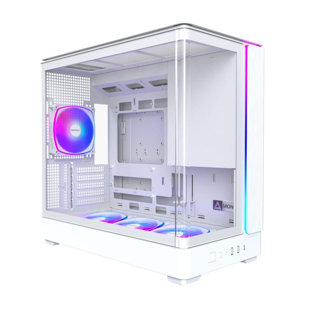 Datoru korpusi montech  Case||micro ATX/Mini-ITX|White|Midi Tower|PC|KING