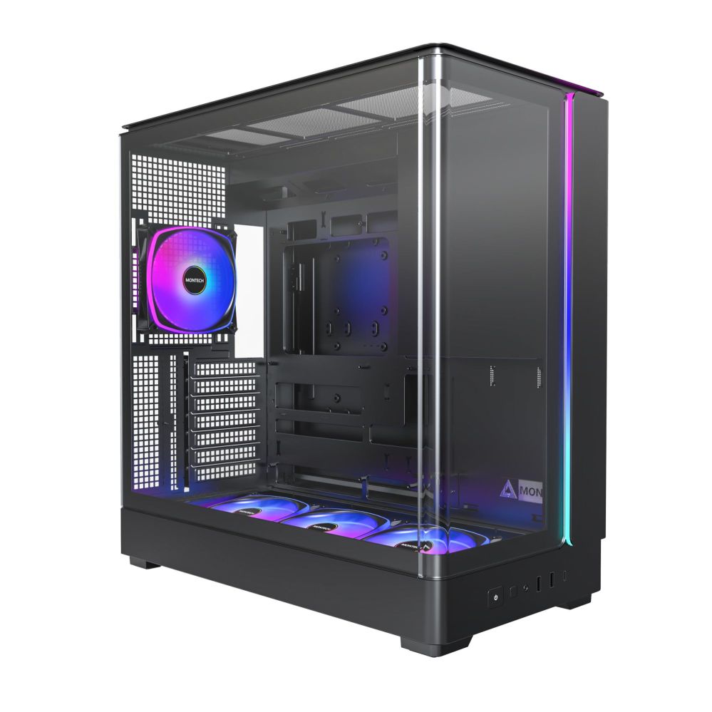 Datoru korpusi montech  Case||micro ATX/Mini-ITX|Black|Midi Tower|PC|KING