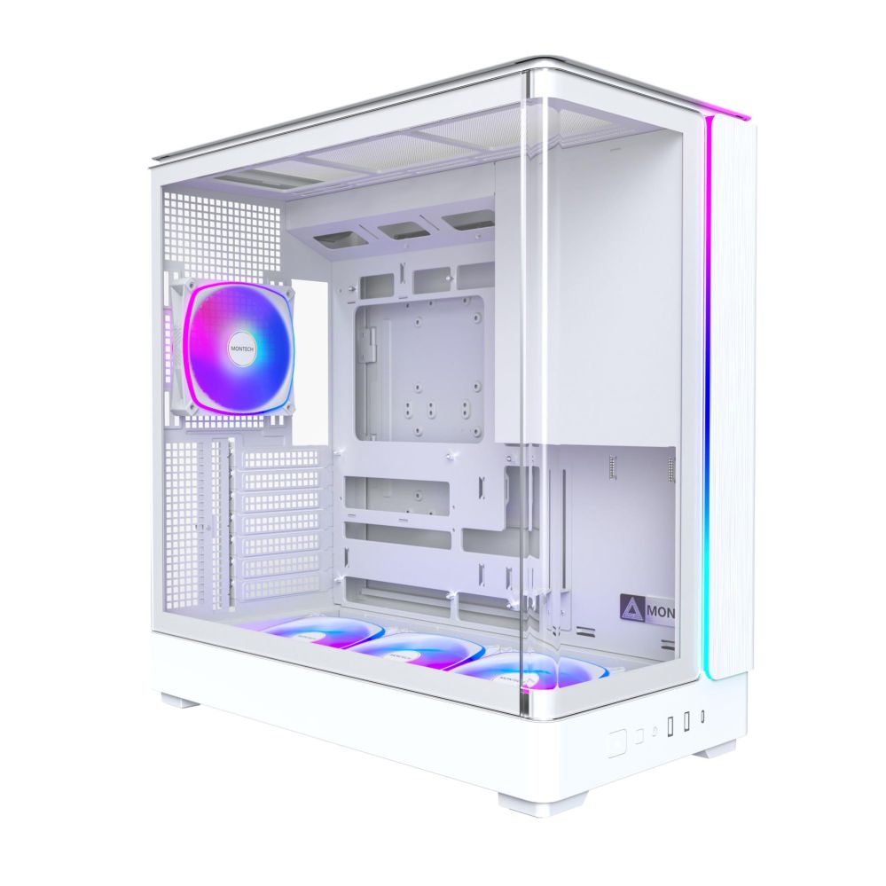 Datoru korpusi montech  Case||micro ATX/Mini-ITX|White|Midi Tower|PC|KING