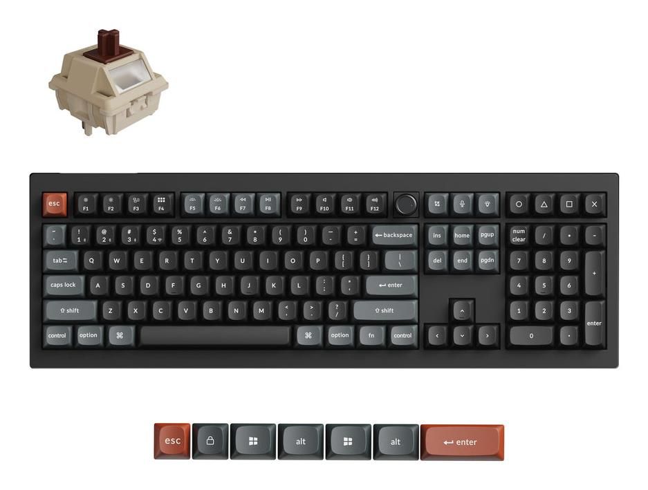 Datora tastatūra Keychron KEYBOARD WRL V6