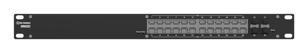 Nevadāms centrmezgls Teltonika  Switch||SWM282000200|Switch type Managed|Switch