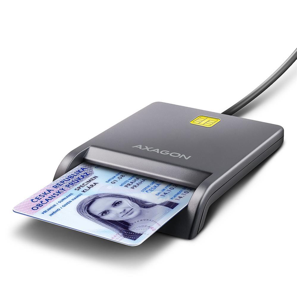 Atmiņas kartes Axagon CARD READER FLAT