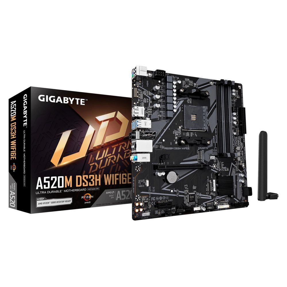 Pamatplate AMD procesorsiem Gigabyte Mainboard||AMD A520|Socket