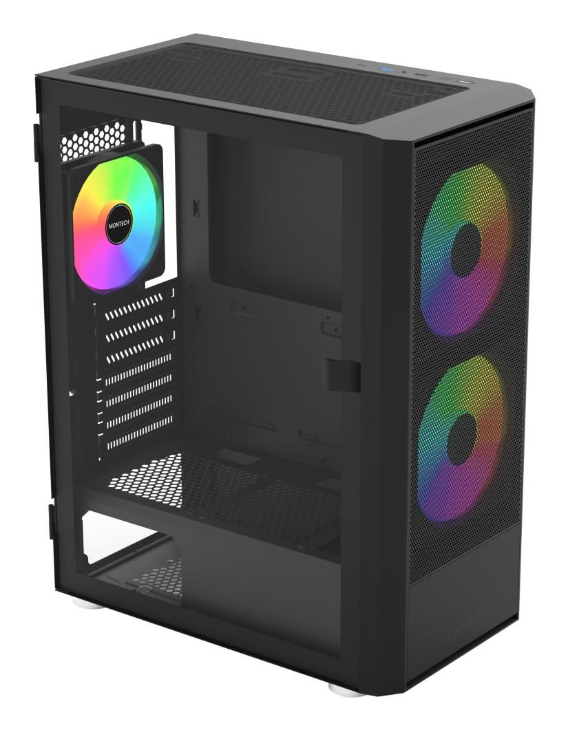 Datoru korpusi montech  Case||ATX/micro ATX/Mini-ITX|Black|Midi Tower|PC|