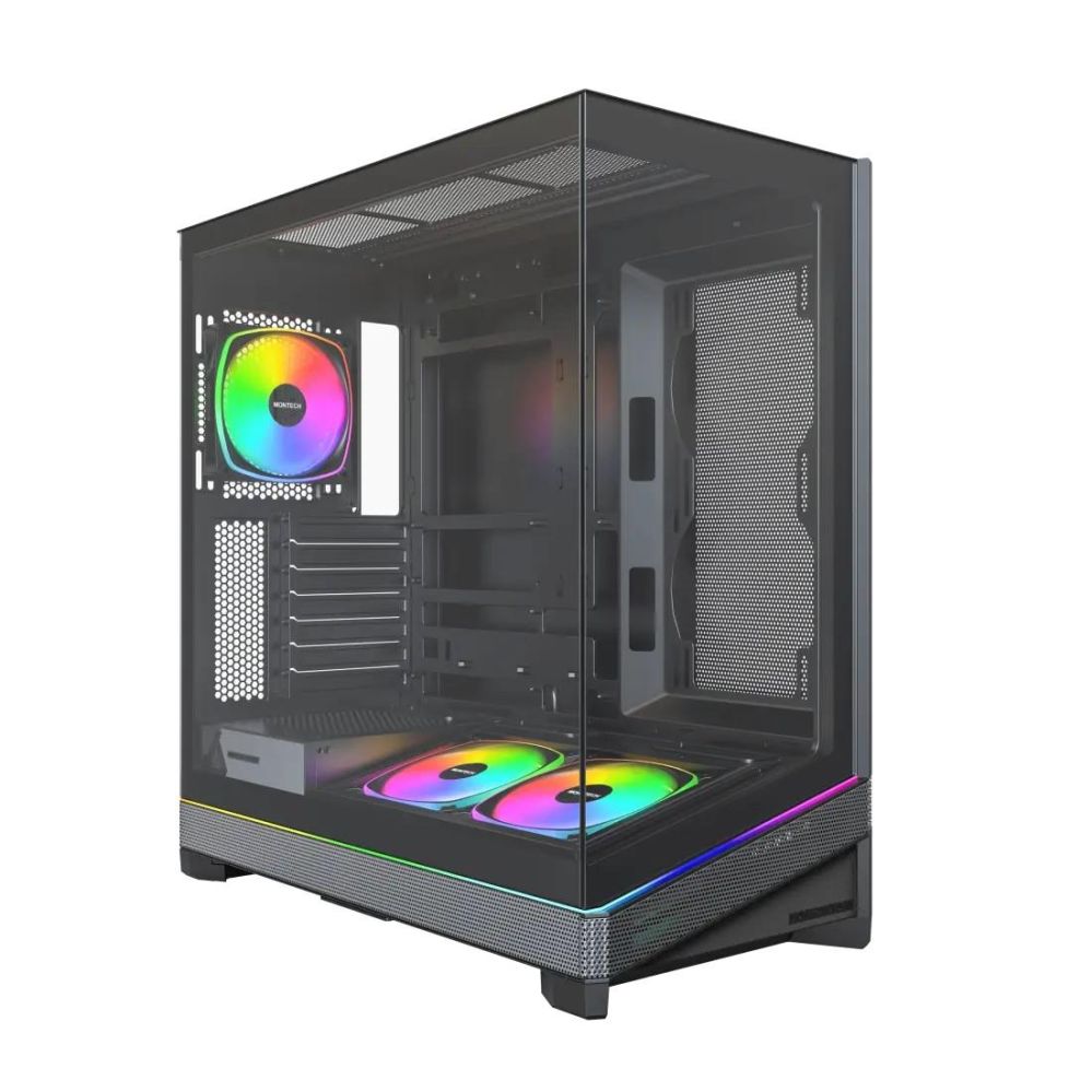 Datoru korpusi montech  Case||ATX/micro ATX/Mini-ITX/BTF|Black| SKY